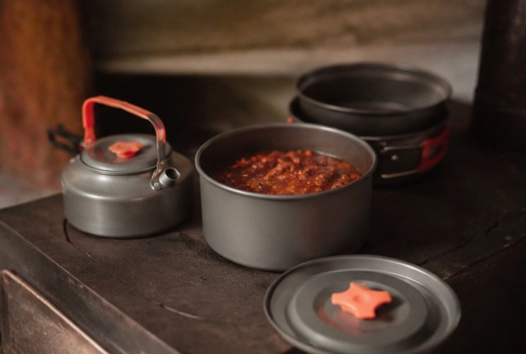 Ultra-Light Aluminum Camping Cookware Set